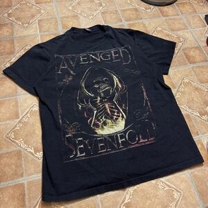 Avenged Sevenfold Grim Reaper Band Tee - Double Sided Graphic - Size Large